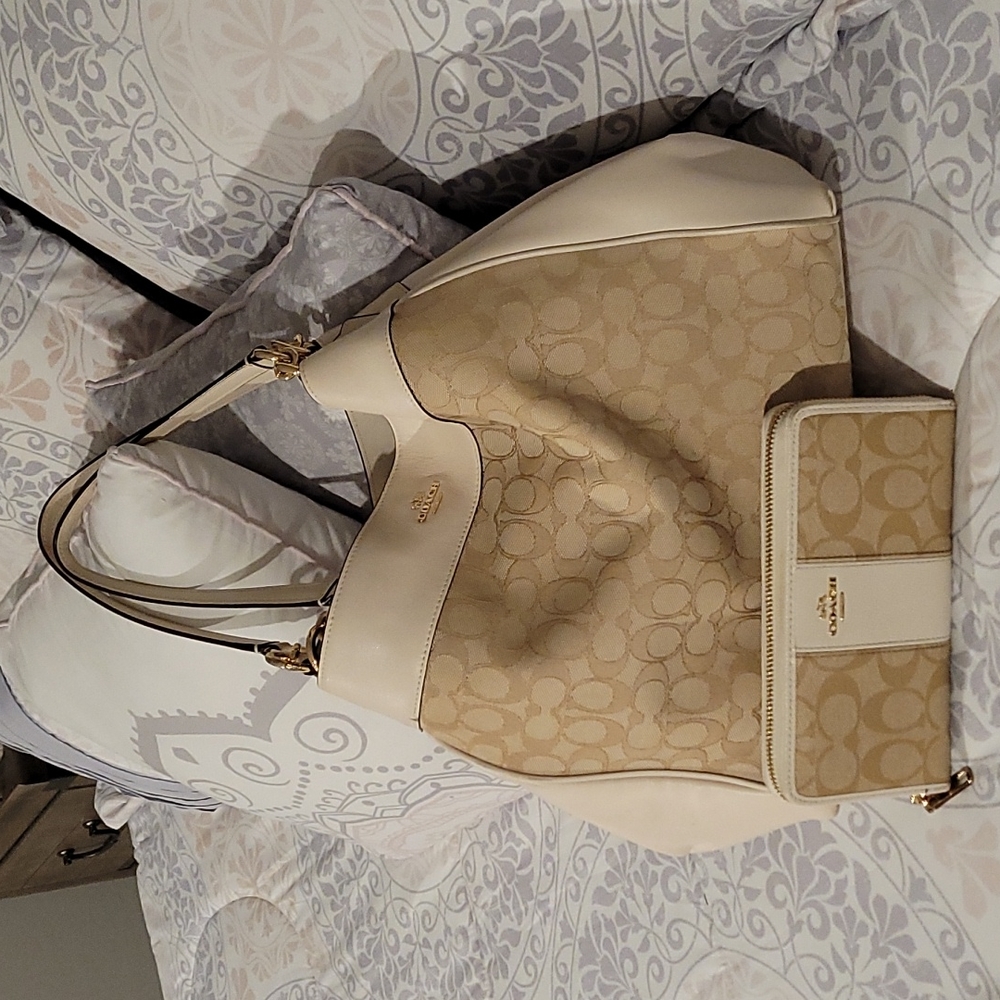 Coach handbag and wallet